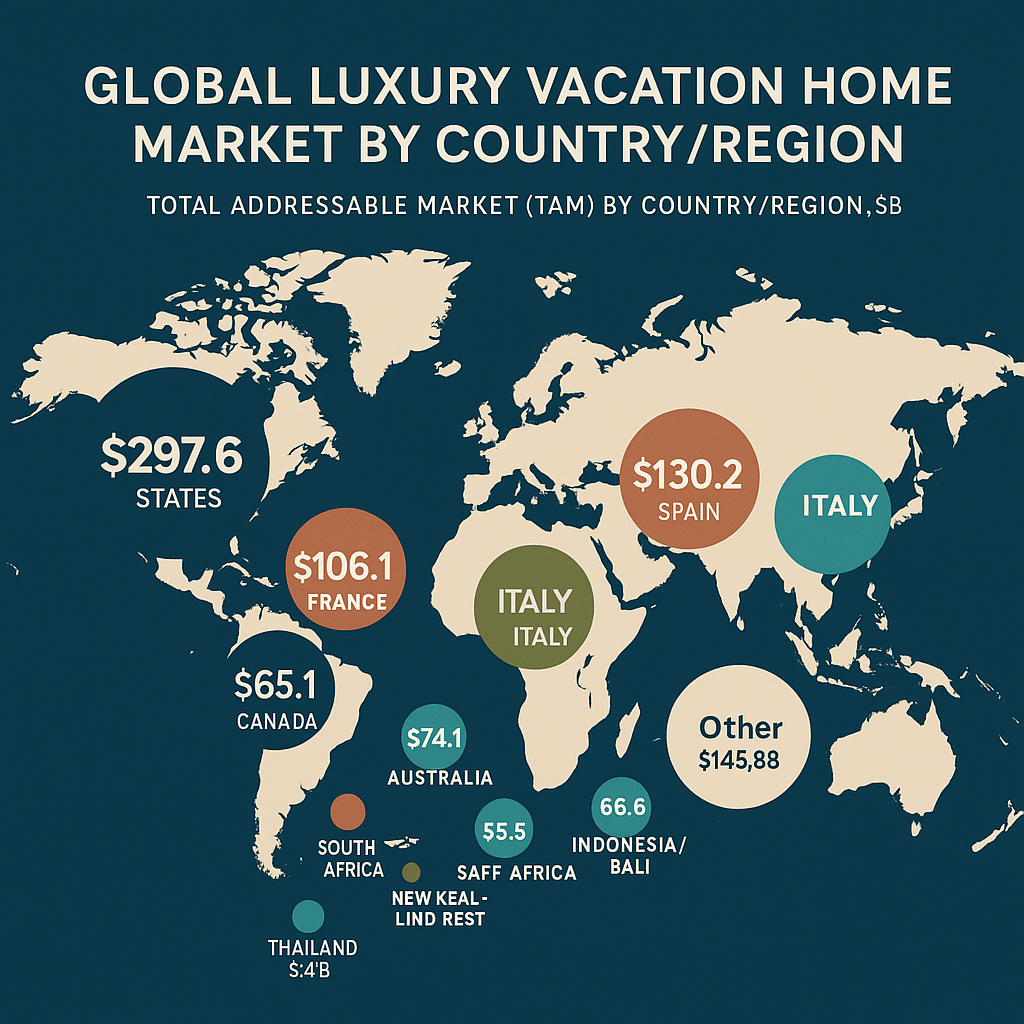 Global Luxury Vacation Home Market: $1.8T+